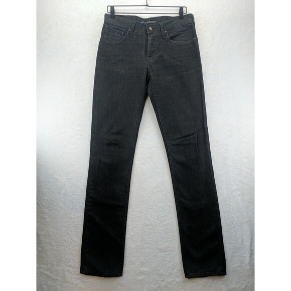 Evisu EV Genes Japanese Jeans Black Denim Red Stitching Mens 30